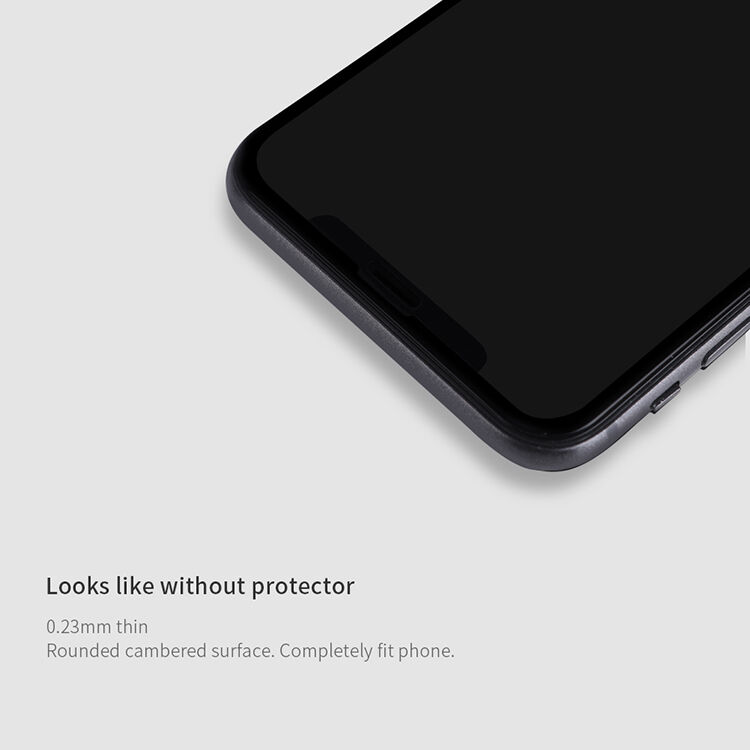 NILLKIN kaljeno 3D steklo za iPhone XS Max - črna
