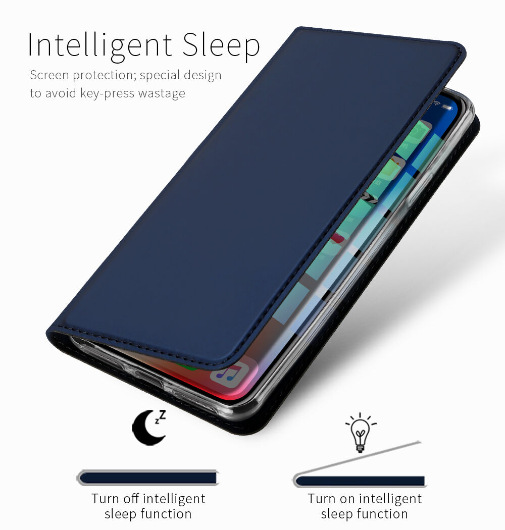 DUX DUCIS flip ovitek za iPhone XS Max - siva