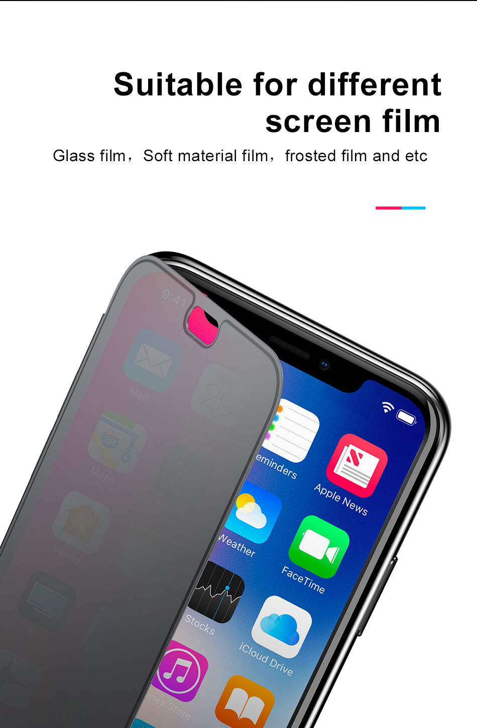 Torba BASEUS za flip za iPhone XR - rdeče