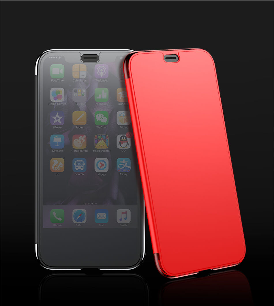 Torba BASEUS za flip za iPhone XR - rdeče