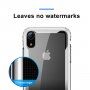 BASEUS Armor prozorna prevleka z okvirjem za iPhone XR - črna