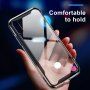 BASEUS Armor prozorna prevleka z okvirjem za iPhone XR - črna