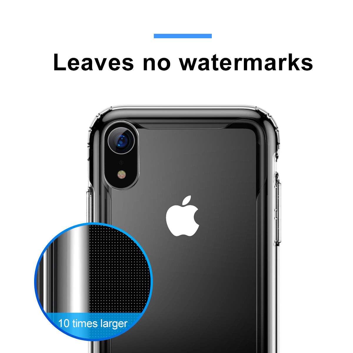 BASEUS Armor prozorna prevleka z okvirjem za iPhone XR - črna