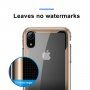 BASEUS Armor prozorna prevleka z okvirjem za iPhone XR - črna