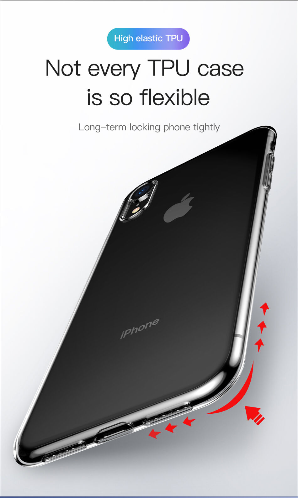 Zaščita BASEUS Simplicity za iPhone XR - zlato