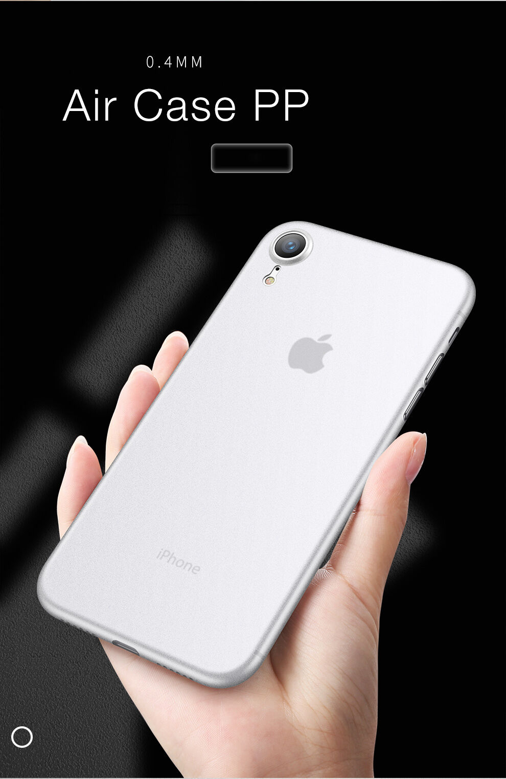 CAFELE ultra tanka prevleka za iPhone XR - črna