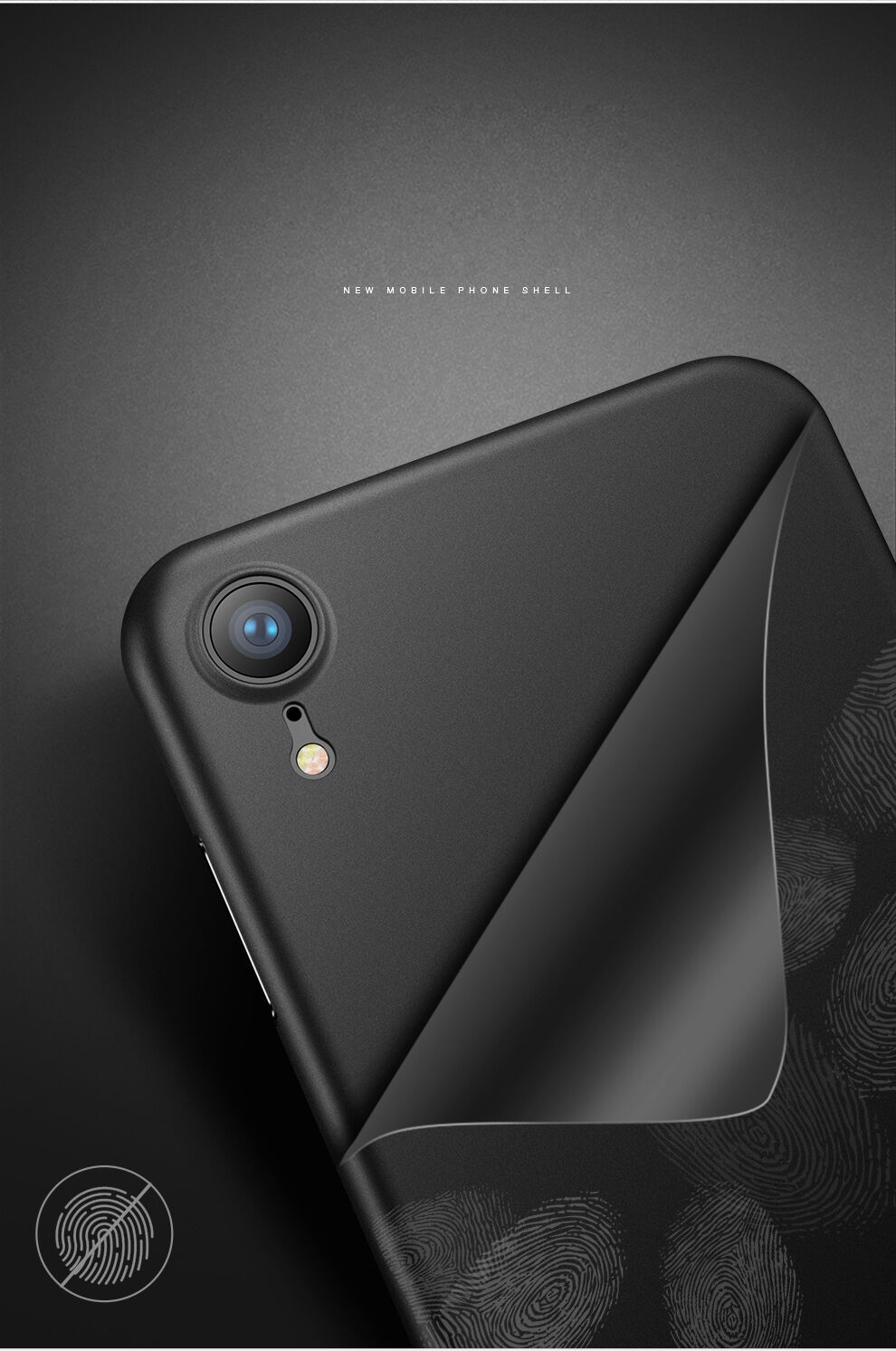 CAFELE ultra tanka prevleka za iPhone XR - črna