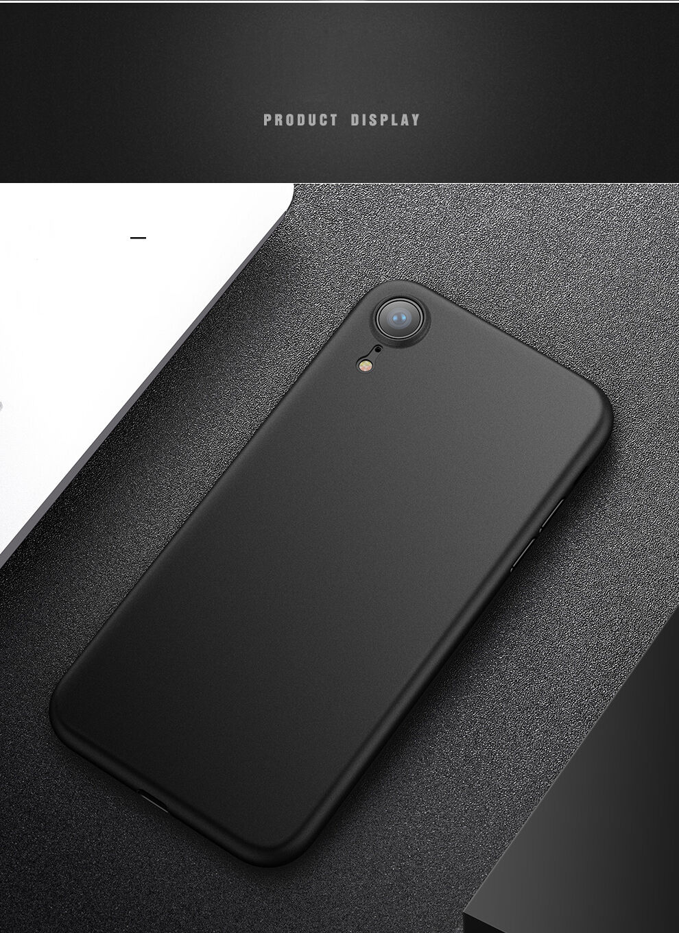 CAFELE ultra tanka prevleka za iPhone XR - črna