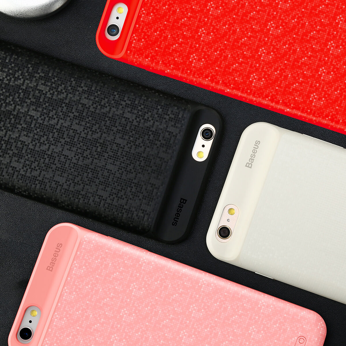 BASEUS pokrov baterije 7300mAh za 6 Plus / 6S Plus - rdeče