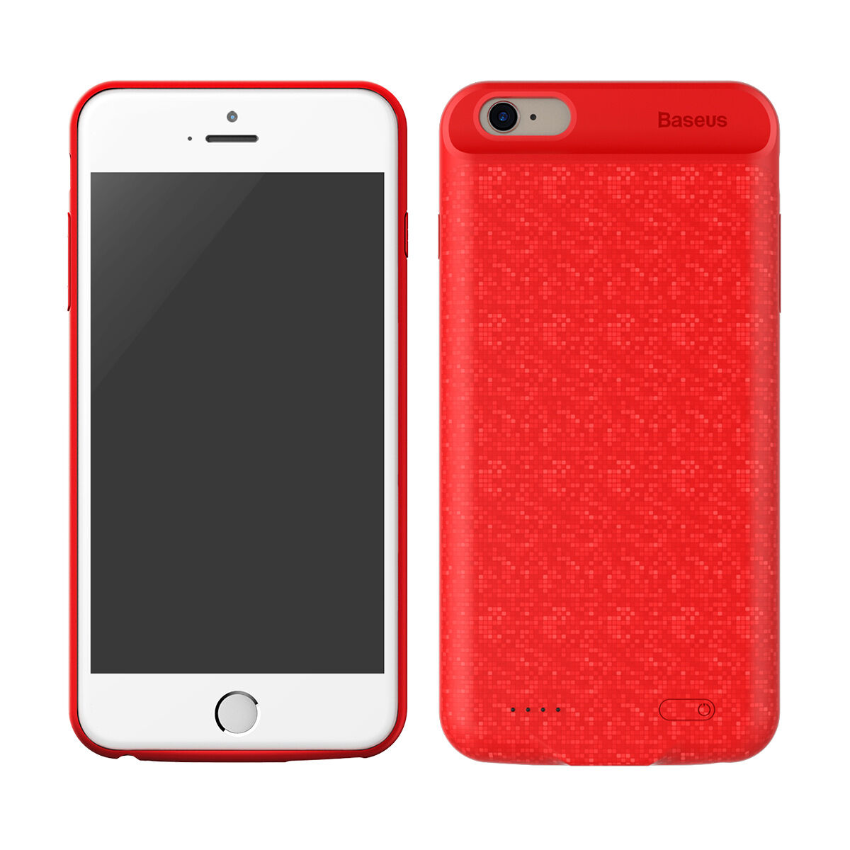 BASEUS pokrov baterije 7300mAh za 6 Plus / 6S Plus - rdeče