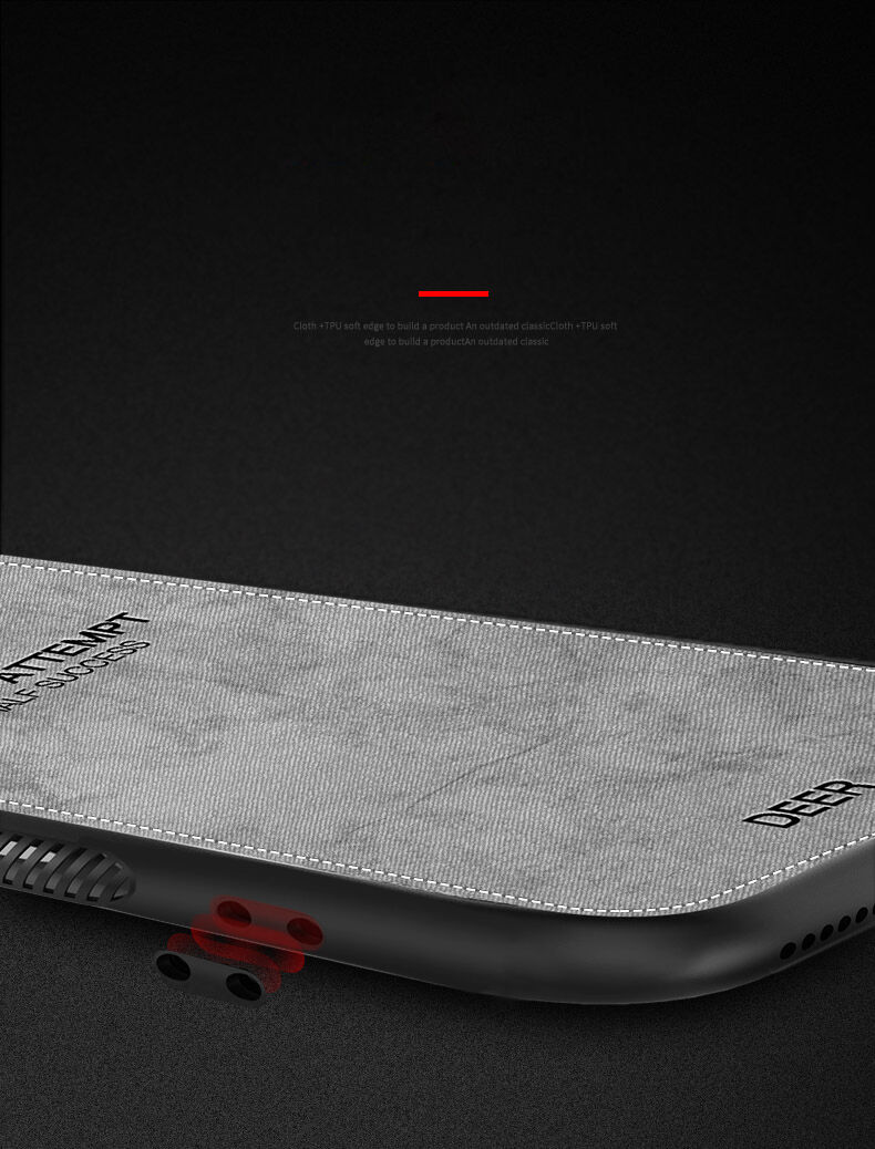 Pokrijte s tekstilno površino za iPhone X / iPhone X - črna