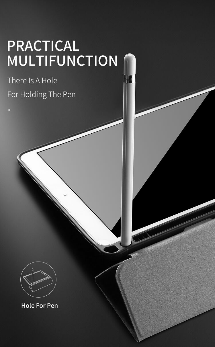 DUX DUCIS Domo etui s prostorom za Apple Pencil in funkcija spanja za iPad 9,7