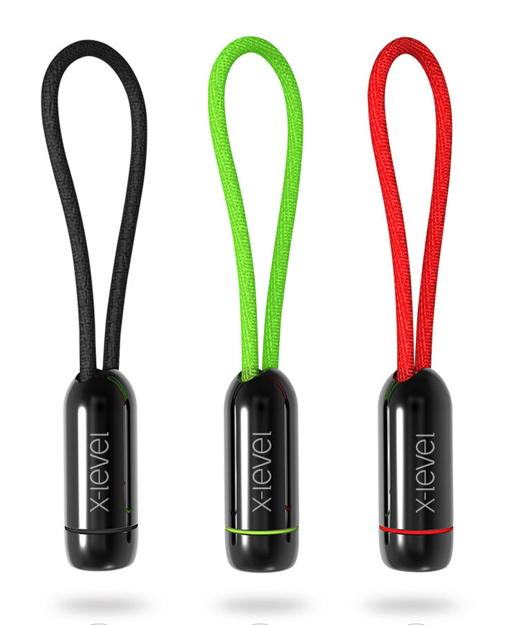 X-LEVEL Eleganten USB / strelovodni kabel za Apple iPhone / iPad / iPod - 8cm - zelena