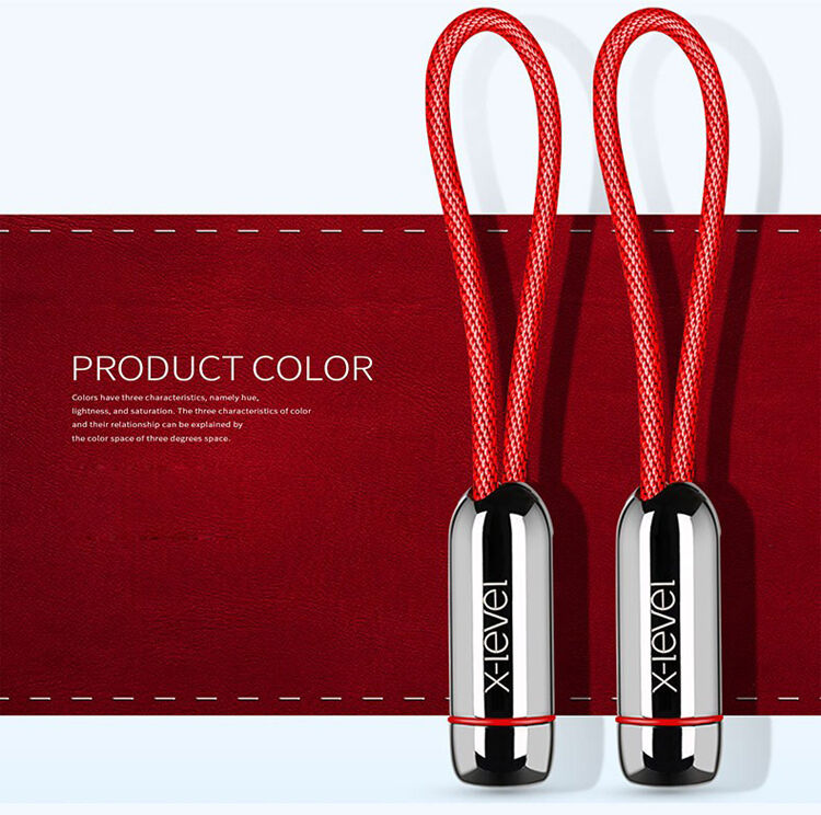 X-LEVEL Eleganten USB / strelovodni kabel za Apple iPhone / iPad / iPod - 8cm - zelena