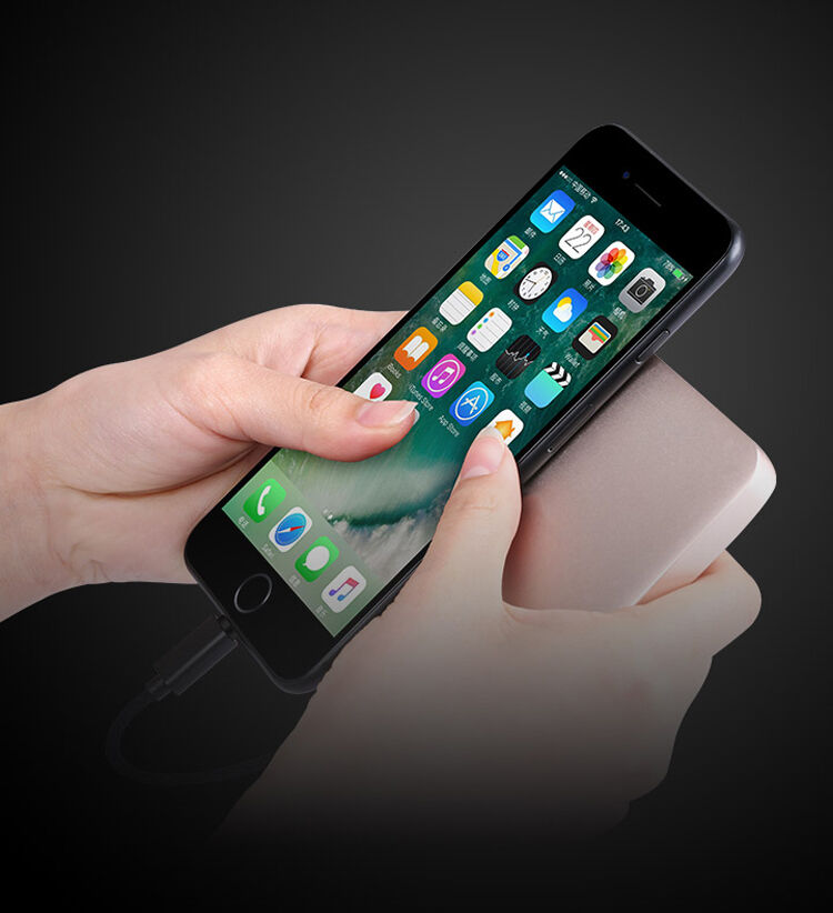 X-LEVEL Eleganten USB / strelovodni kabel za Apple iPhone / iPad / iPod - 8cm - črna