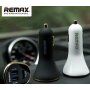 Avtomobilski polnilec REMAX s tremi vrati za Apple iPhone / iPad / iPod - črna