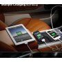 Avtomobilski polnilec REMAX s tremi vrati za Apple iPhone / iPad / iPod - črna