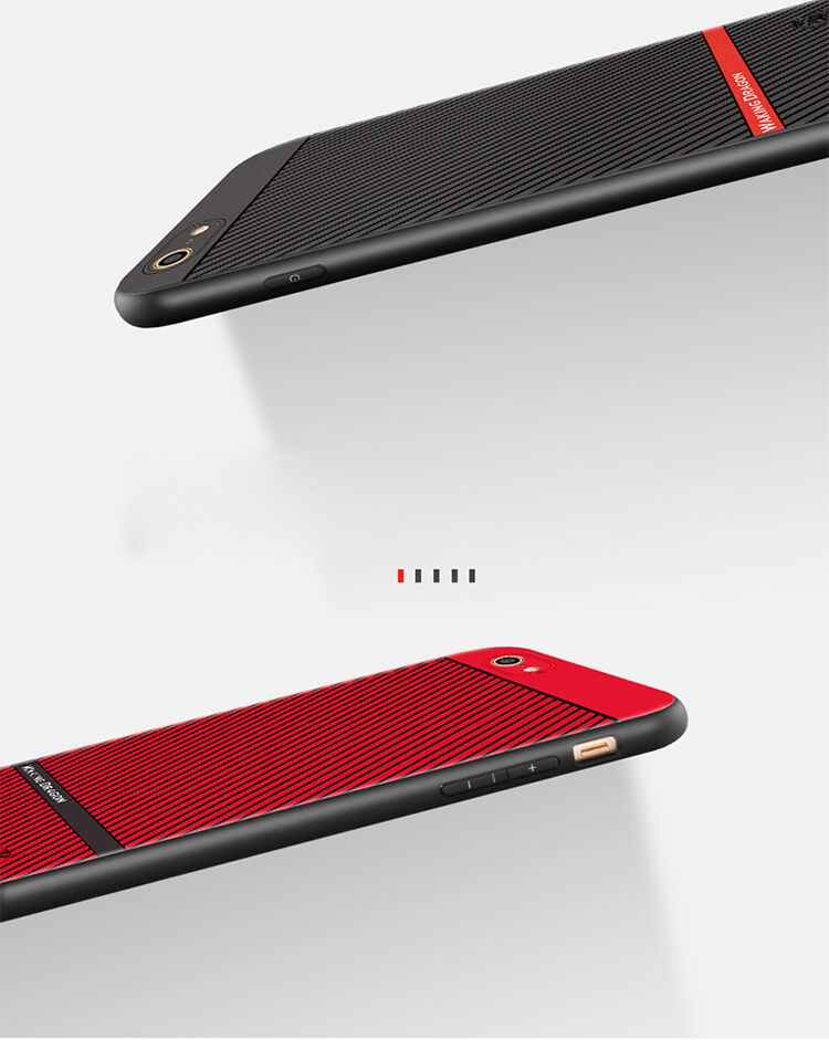 WAKING DRAGON elegantna mehka plastična prevleka za Apple iPhone 6 / 6S - rdeče
