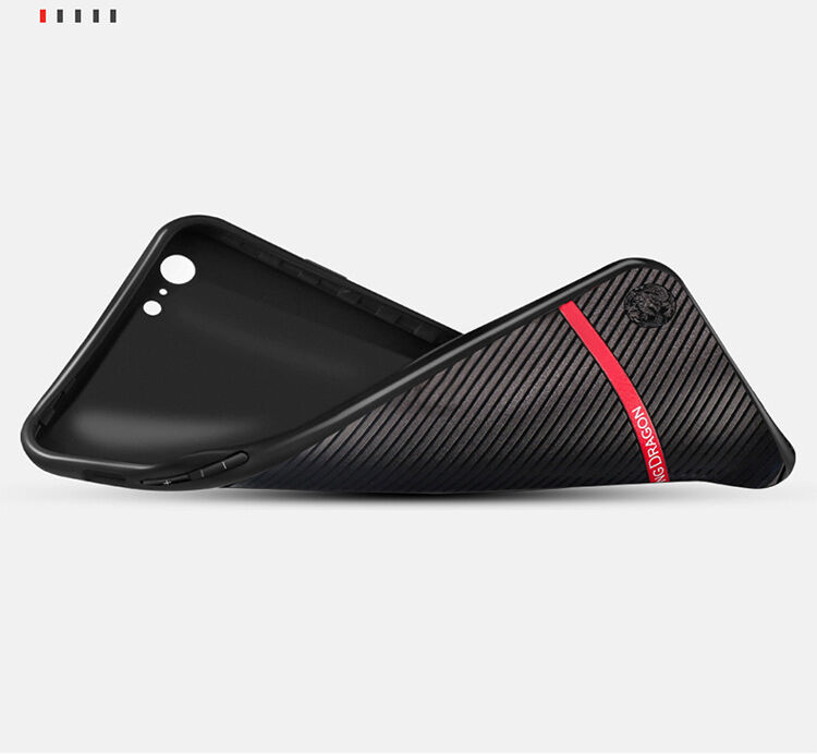 WAKING DRAGON elegantna mehka plastična prevleka za Apple iPhone 6 / 6S - rdeče