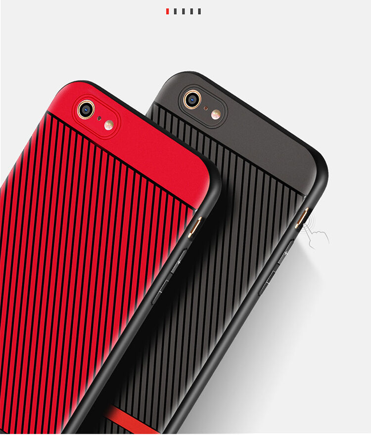 WAKING DRAGON elegantna mehka plastična prevleka za Apple iPhone 6 / 6S - rdeče