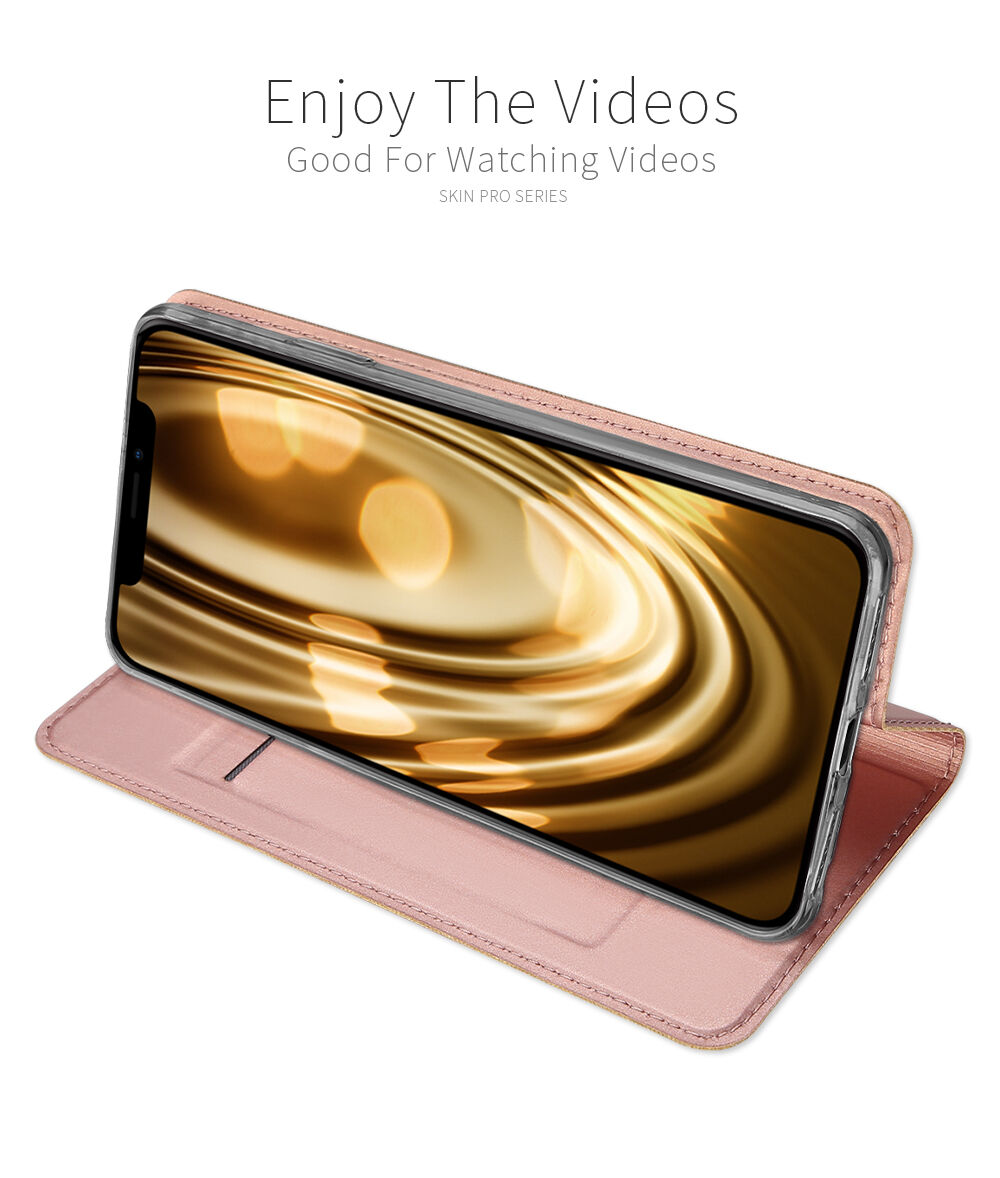 Kovček DUX DUCIS s predali za stojala in dokumente za Apple iPhone XS - temno modra