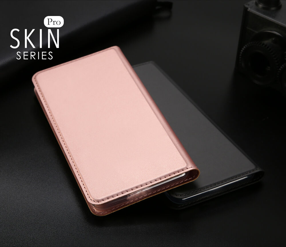 Kovček DUX DUCIS s predali za stojala in dokumente za Apple iPhone XS - temno modra