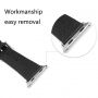 Rezervna kovinska zaponka s osičkou za trak za Apple Watch Ultra 49mm / 46mm / 45mm / 44mm / 42mm - 2 kos - črna