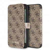 Guess flip etui iz umetnega usnja z logotipom za iPhone SE (2020/2022)/8/7 - rjava