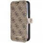Guess flip etui iz umetnega usnja z logotipom za iPhone X / XS - rjava