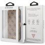 Guess flip etui iz umetnega usnja z logotipom za iPhone XS Max - rjava