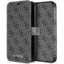 Guess flip etui iz umetnega usnja z logotipom za iPhone XR - siva