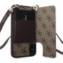 Guess 4G etui s trakom za čez ramo za iPhone X / XS - rjava