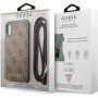 Guess 4G etui s trakom za čez ramo za iPhone X / XS - rjava
