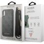 Guess 4G etui s trakom za čez ramo za iPhone X / XS - siva