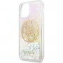 Guess Glitter Circle bleščeč ovitek za iPhone 11 Pro Max - jasno
