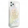 Guess Glitter Circle bleščeč ovitek za iPhone 11 Pro Max - jasno