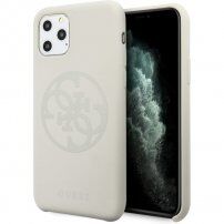 Guess 4G Tone on Tone silikonski ovitek za iPhone 11 Pro Max - bela