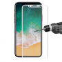 ENKAY Super trpežno 3D kaljeno steklo za iPhone XS / iPhone X - 0,2 mm - bela
