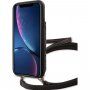 Guess 4G flip etui s trakom za iPhone XR - rjava