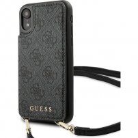 Guess 4G flip etui s trakom za iPhone XR - siva