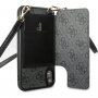 Guess 4G flip etui s trakom za iPhone XR - siva