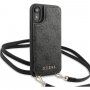 Guess 4G flip etui s trakom za iPhone XR - siva