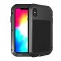 Love Mei super trpežen etui proti udarcem/vodi/prahu za iPhone XS Max - črna