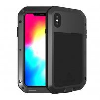 Love Mei super trpežen etui proti udarcem/vodi/prahu za iPhone XS Max - črna