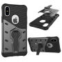 Super trpežna prevleka s stojalom za iPhone X / iPhone X - črna