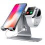 Bestand priklopna postaja 2v1 za iPhone / iPad / Apple Watch - siva
