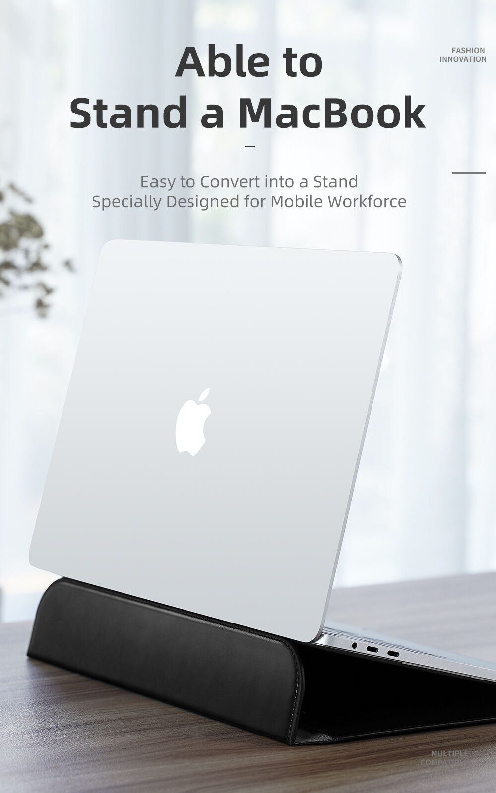 Dux Ducis torbica iz PU usnja z integriranim stojalom za MacBook 13