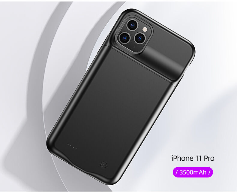 Usams ovitek z baterijo 3500 mAh za iPhone 11 Pro - črna