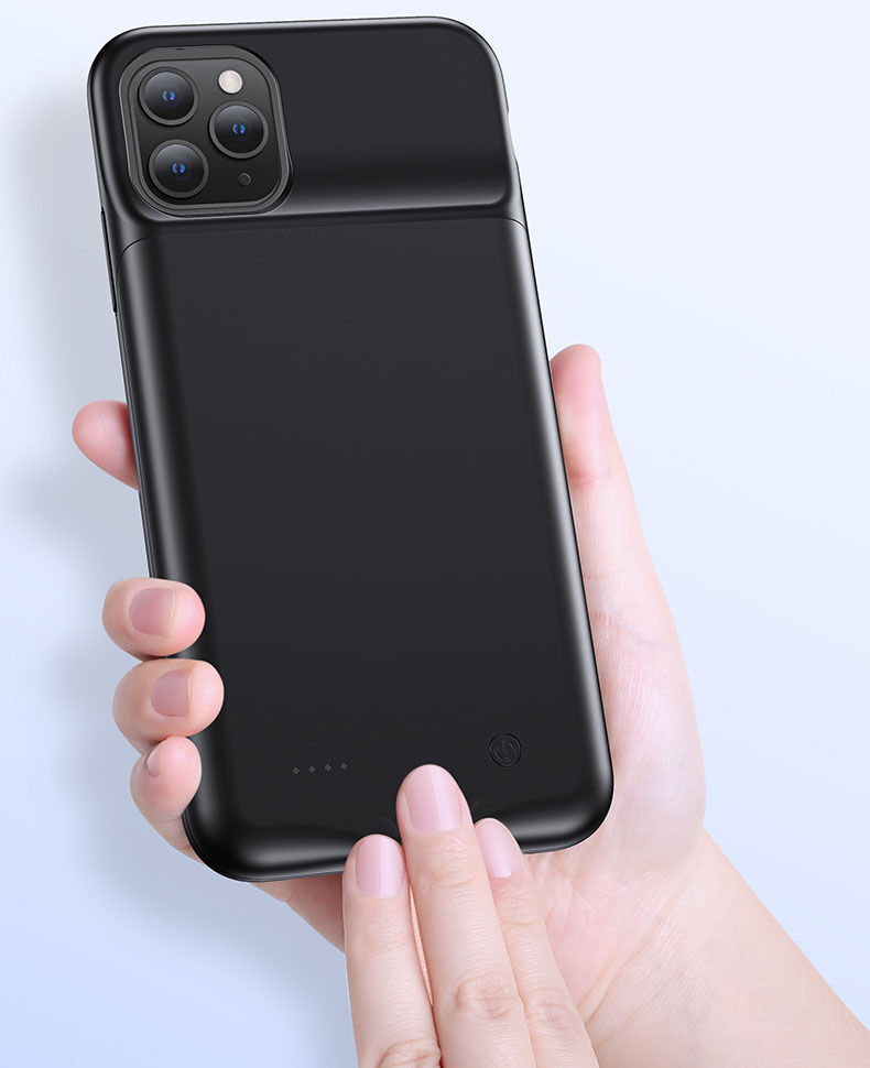 Usams ovitek z baterijo 4500 mAh za iPhone 11 Pro Max - črna