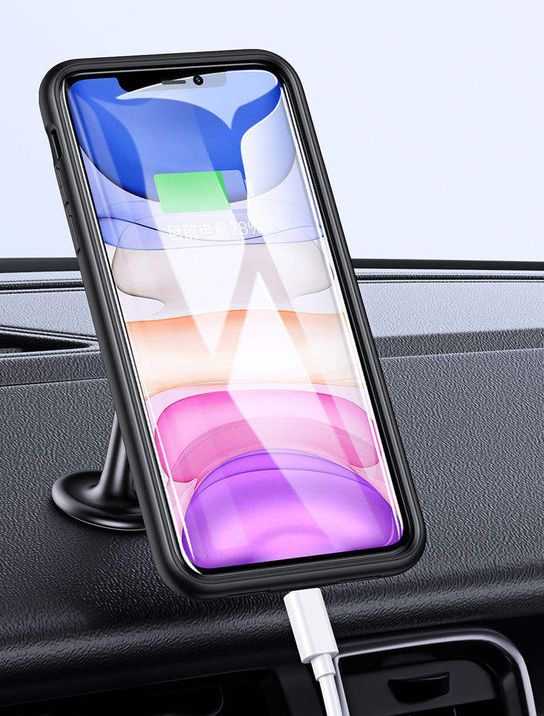 Usams ovitek z baterijo 4500 mAh za iPhone 11 Pro Max - črna